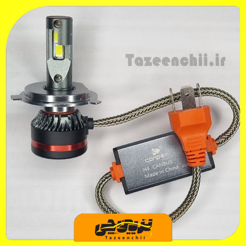 لامپ هدلایت مدل m8 سوپر لایت شرکت کانپکس (conpex super Light m8 h4) پایه h4 (گارانتی+ارسال رایگان )+مشاهده ویدئو