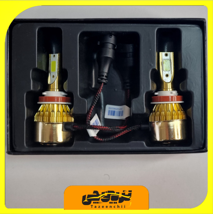 جفت لامپ هدلایت مدلd70 پایه h11 نورسفید(تک کنتاکت)شرکتmzm بهمراه(ارسال رایگان+گارانتی+فیلم نصبی)